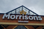 A image of the Hatch End Morrisons roof signage.